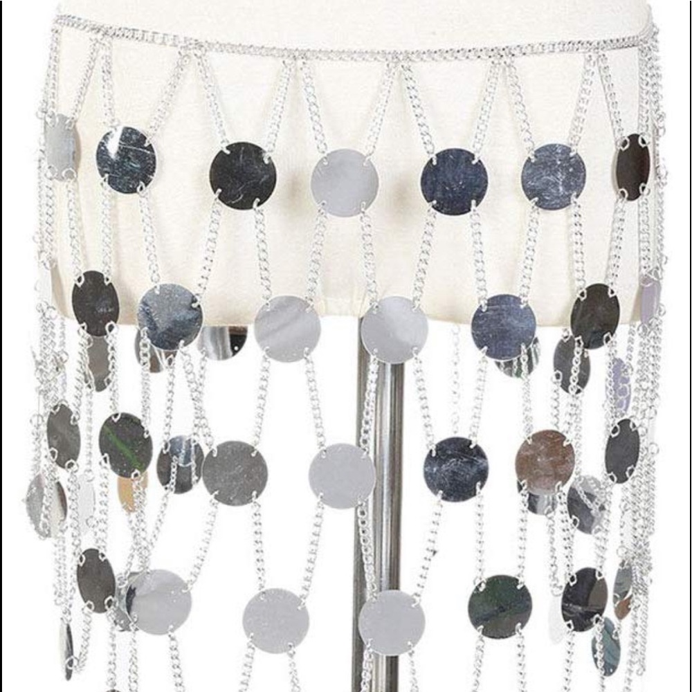 LUCINA Chainmail Sequin Skirt - Picture 2 of 6